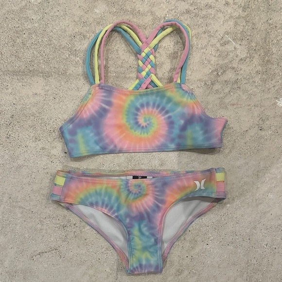 Hurley Kids Rainbow Tie-Dye Bikini - Picture 1 of 8